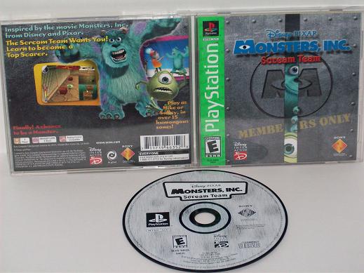 Monsters, Inc. Scream Team - PS1 Game